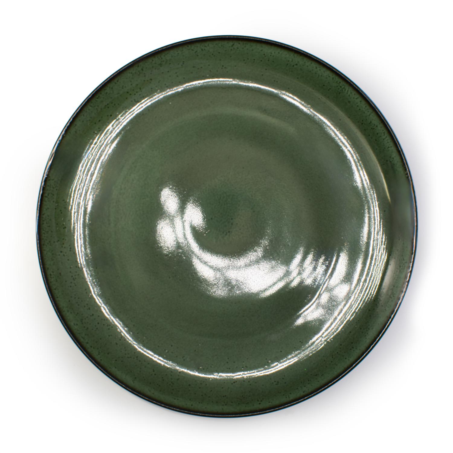 Talerz obiadowy DUKA MOSS 28 cm porcelana zielony
