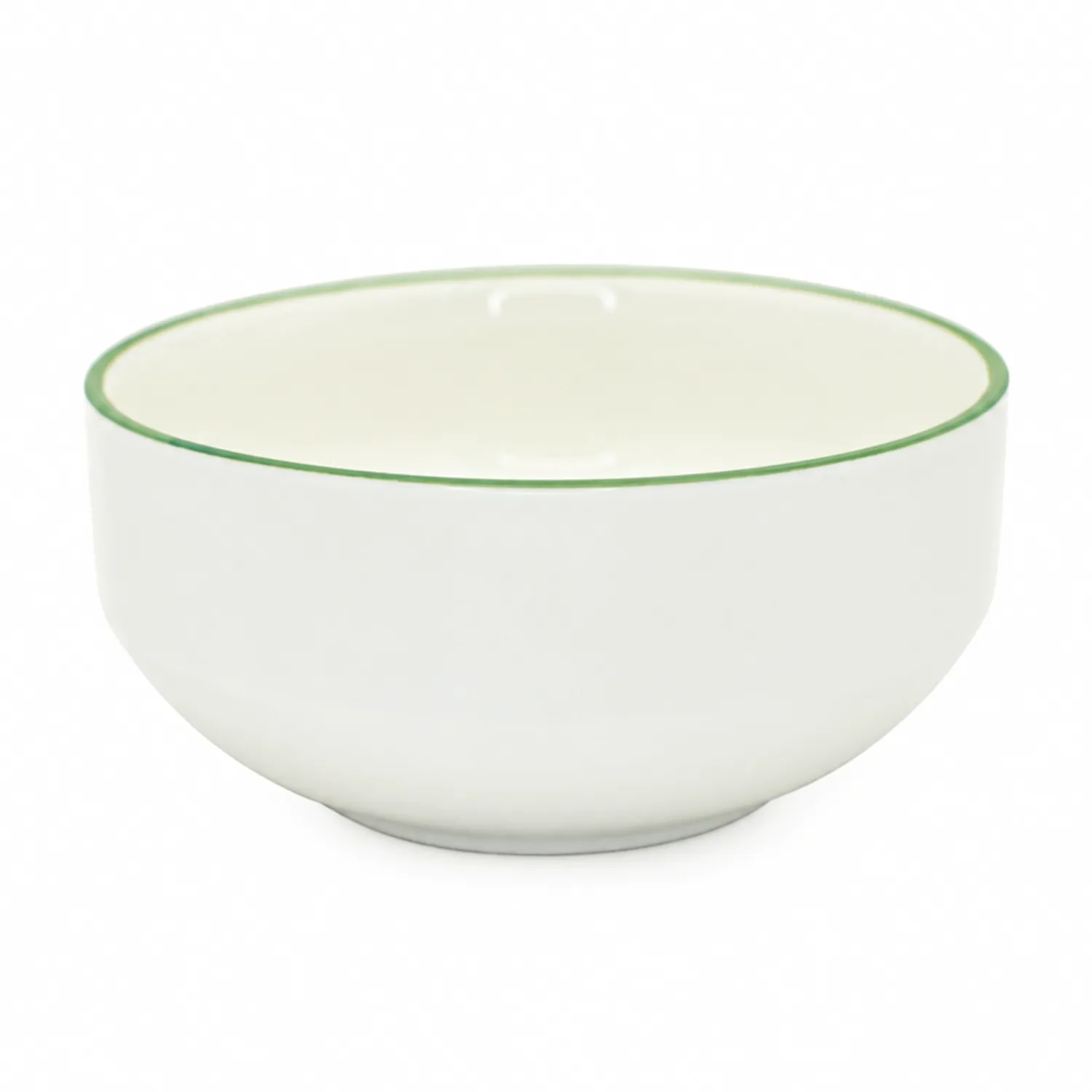 Miska DUKA DUVE z zielonym rantem 14,5 cm Miska DUKA DUVE z zielonym rantem 14,5 cm