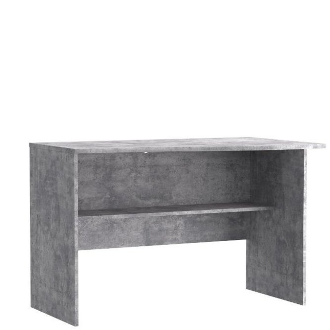 Biurko EMILY z półką 110 cm - efekt betonu