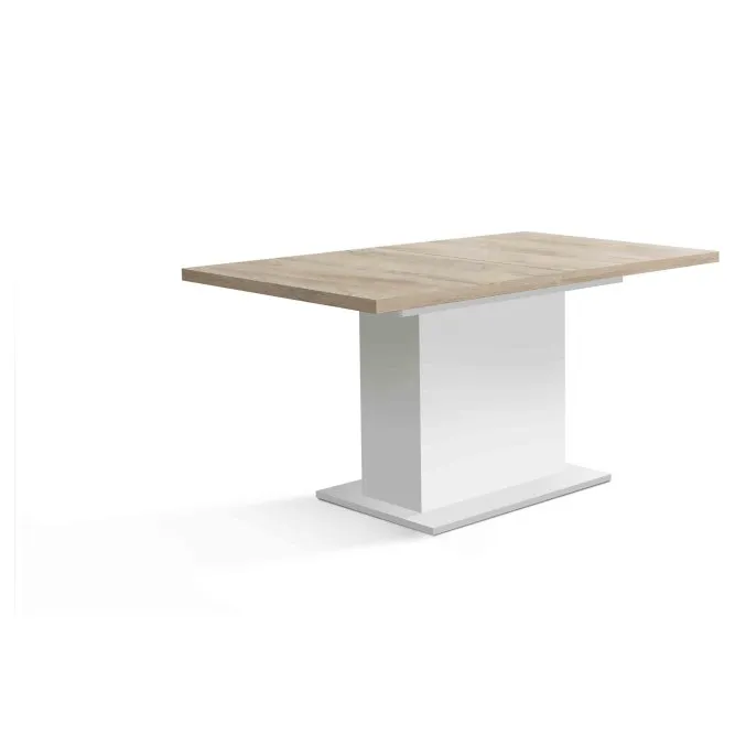 Stół rozkładany ELARA 160x90 cm Biały mat Dąb Bianco Stół rozkładany ELARA 160x90 cm Biały mat Dąb Bianco
