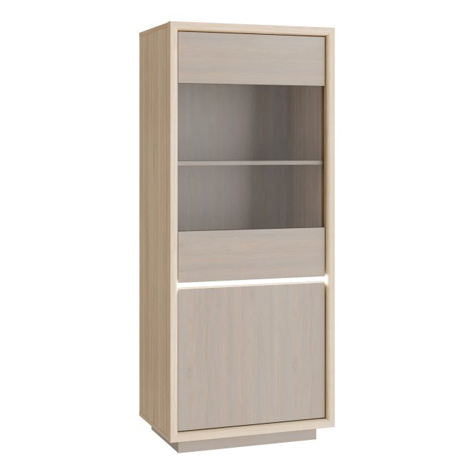 Witryna 2-drzwiowa FICAR 66 cm Dąb Riva Sosna Imbiah