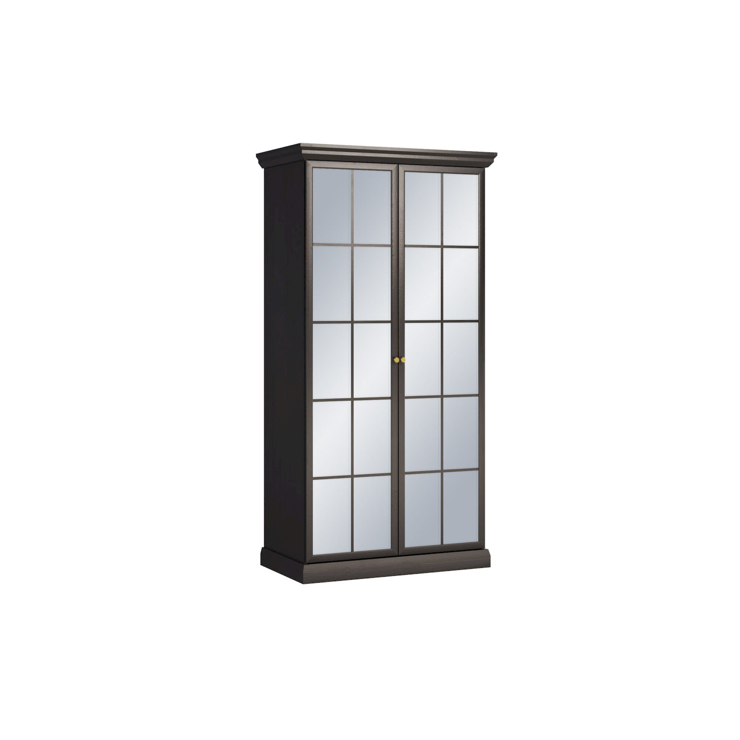 Szafa z lustrem LUCCA S2DL 103 cm czarny grafit Dąb Craft Szafa z lustrem LUCCA S2DL 103 cm czarny grafit Dąb Craft