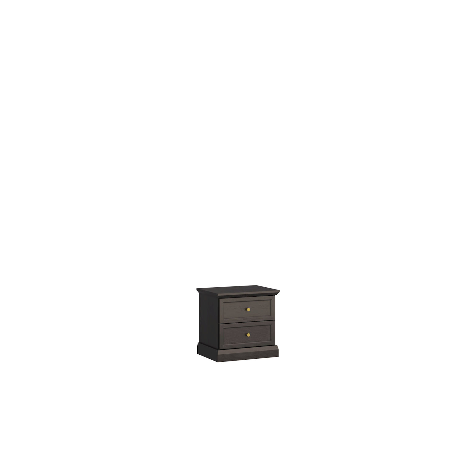 Szafka nocna LUCCA SN z 2 szufladami 52 cm czarny grafit Dąb Craft Szafka nocna LUCCA SN z 2 szufladami 52 cm czarny grafit Dąb Craft