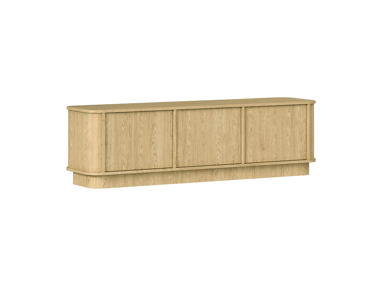 Szafka RTV wisząca 3-drzwiowa RINGO 3D 154 cm Dąb Baltic Dune