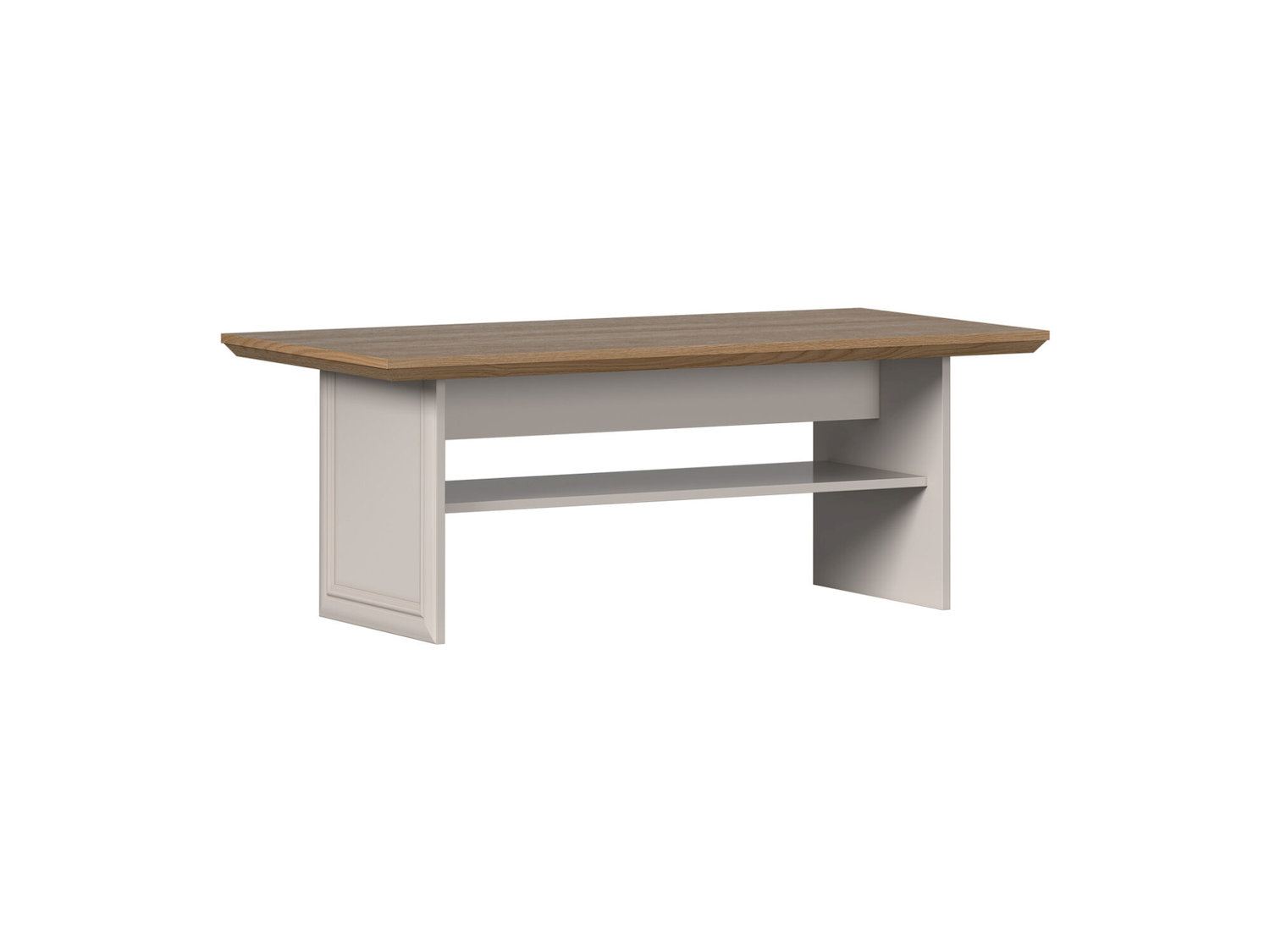 Ława KORA PLUS KL2 z półką 125 cm kaszmir Dąb Mavelie Ława KORA PLUS KL2 z półką 125 cm kaszmir Dąb Mavelie