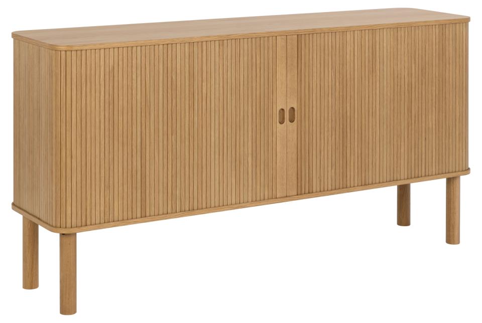 Komoda 2-drzwiowa MORGAN 160x40x80 Fornir dębowy lakierowany- lamele Komoda 2-drzwiowa MORGAN 160x40x80 Fornir dębowy lakierowany- lamele