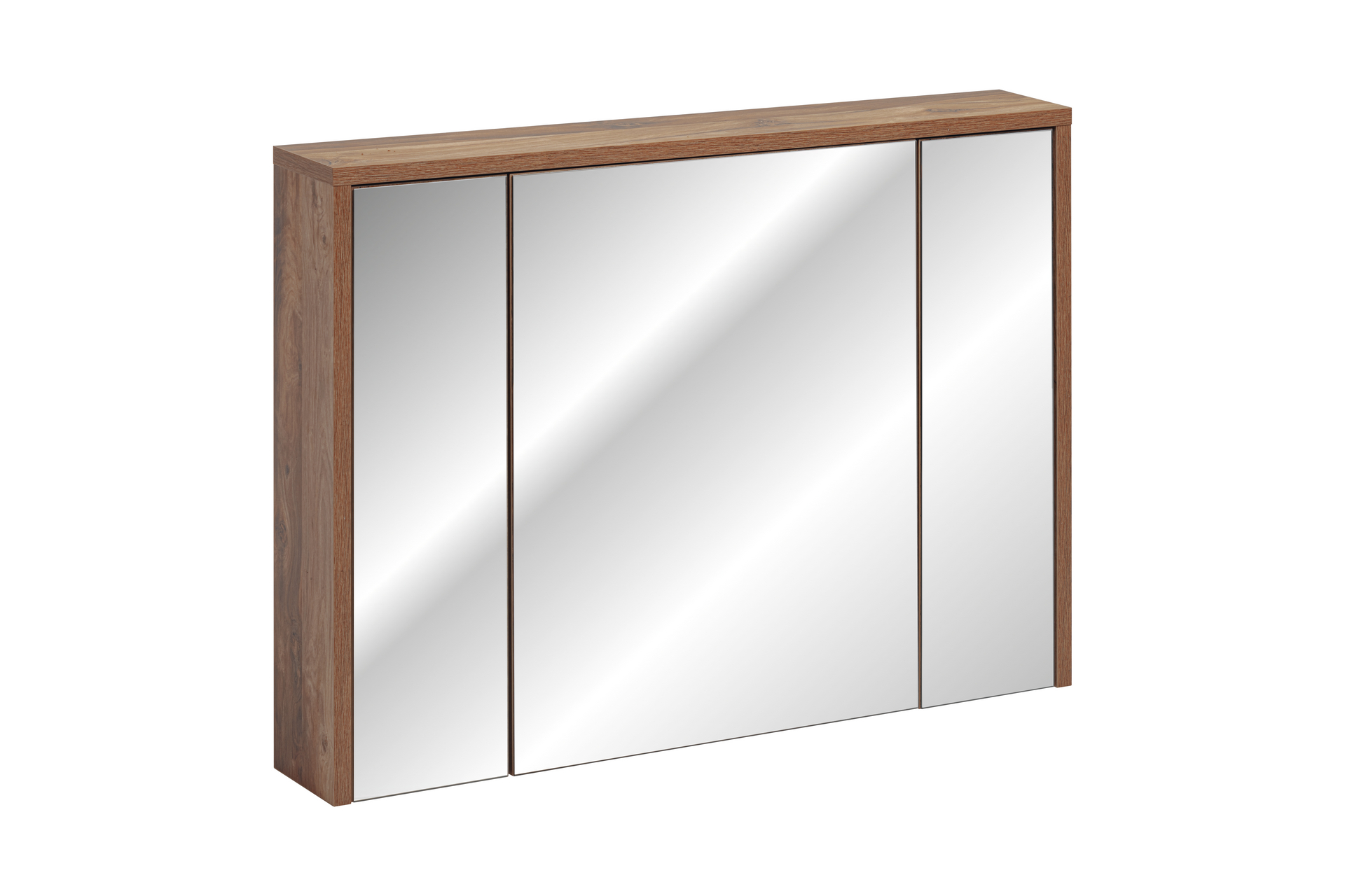 Szafka z lustrem HAMPTON ciemna dębowa 100x75x16cm Szafka z lustrem HAMPTON ciemna dębowa 100x75x16cm