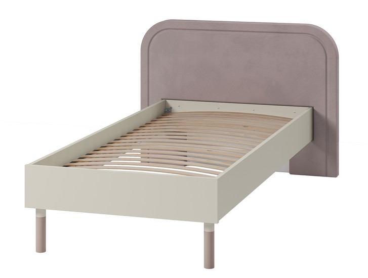 Łóżko ze stelażem Harmony HR-08 90x200 kaszmir