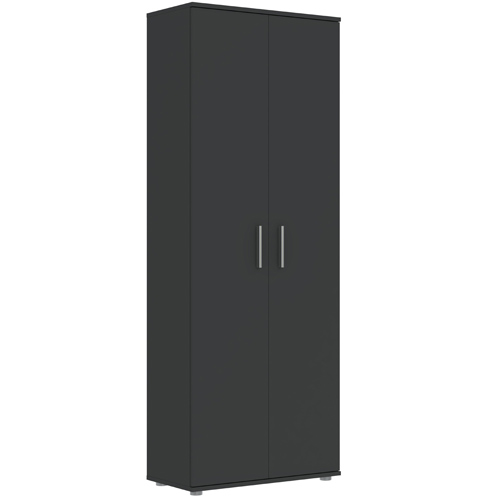Szafa 2-drzwiowa KLARA z półkami 70cm antracyt