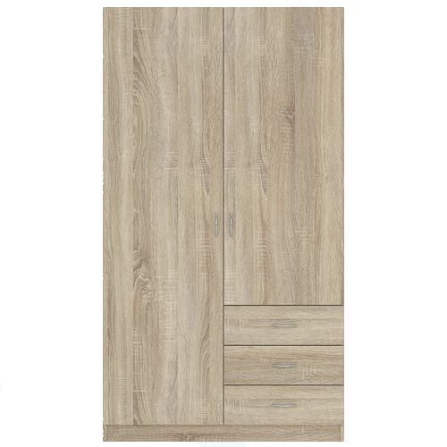 Szafa 2-drzwiowa z 3 szufladami GAYA 97cm dąb sonoma