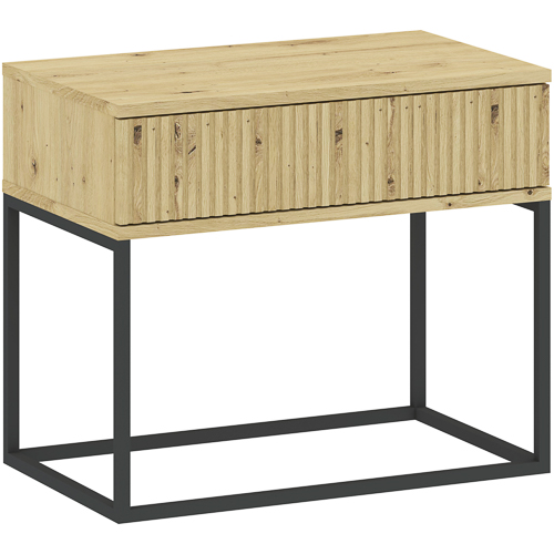Szafka nocna z 1 szufladą na stelażu 60cm CADRO 2 push to open dąb artisan