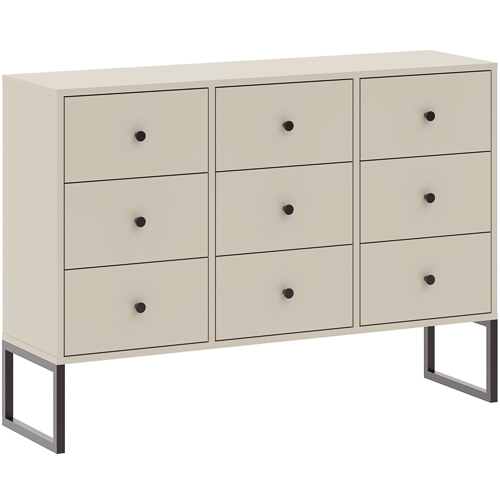 Komoda z 9 szufladami LINEA kaszmirowa Komoda z 9 szufladami LINEA kaszmirowa