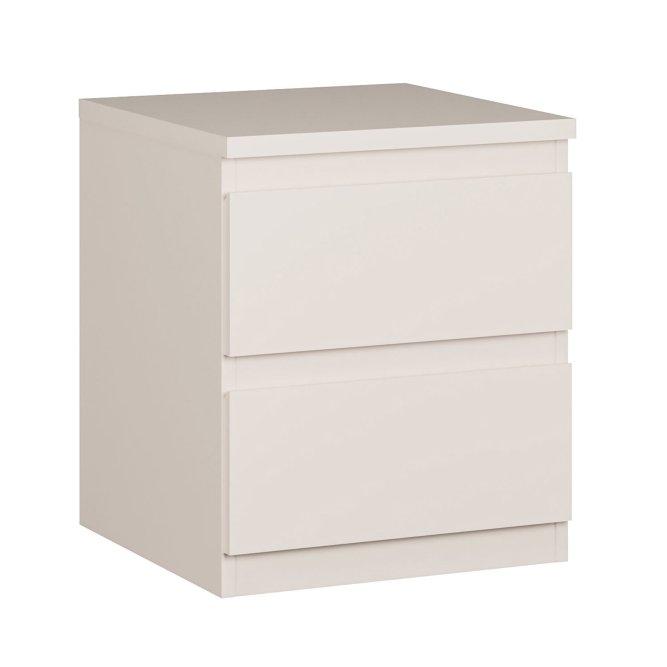 Szafka nocna LISSON z 2 szufladami 42 cm piaskowy