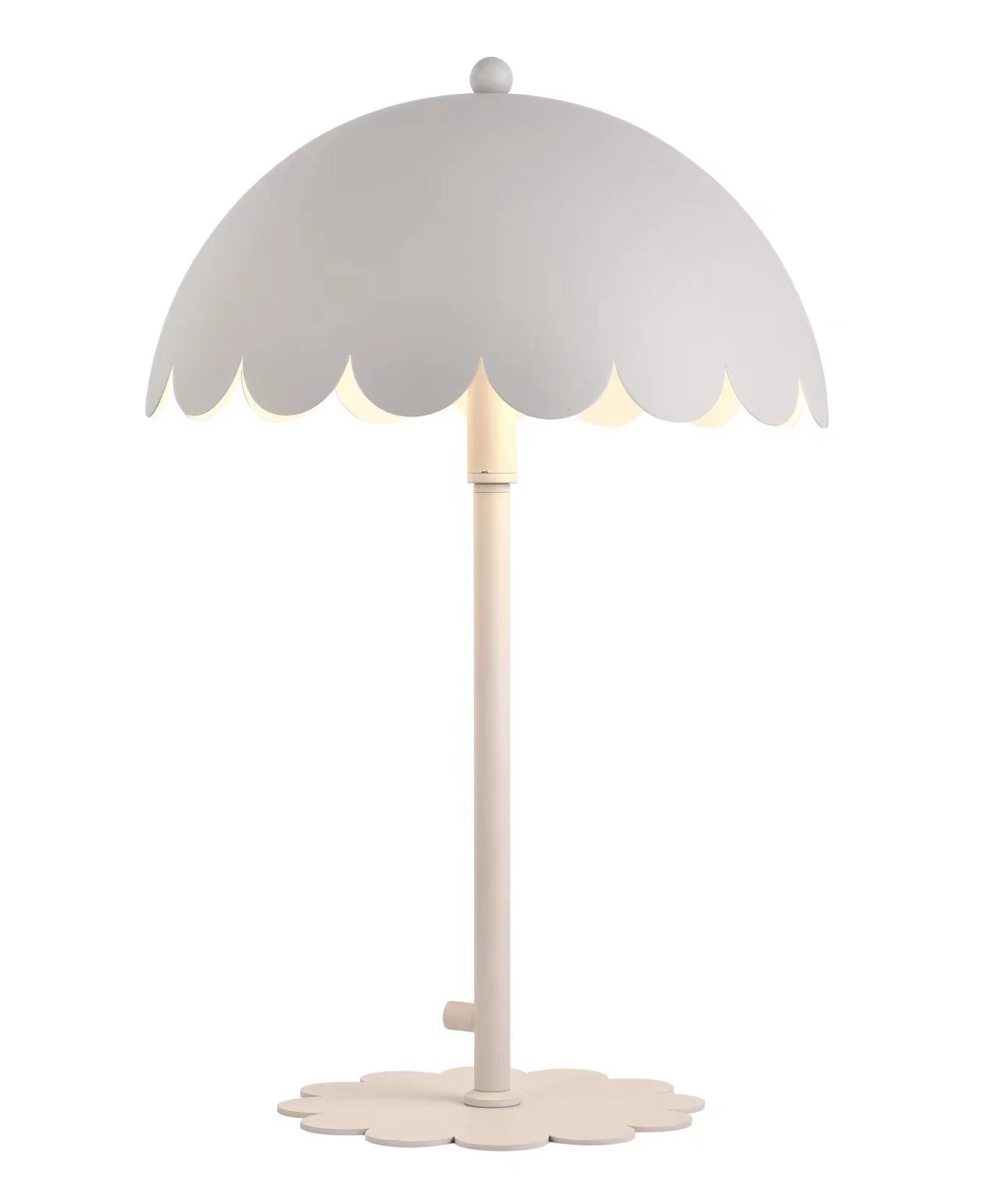 Lampa stołowa FLOW ø30 cm metalowa biała Lampa stołowa FLOW ø30 cm metalowa biała