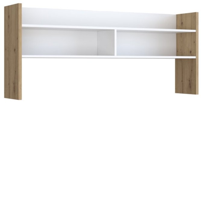 Nadstawka na biurko MODULTRICK 140 cm - biały, dąb artisan Nadstawka na biurko MODULTRICK 140 cm - biały, dąb artisan