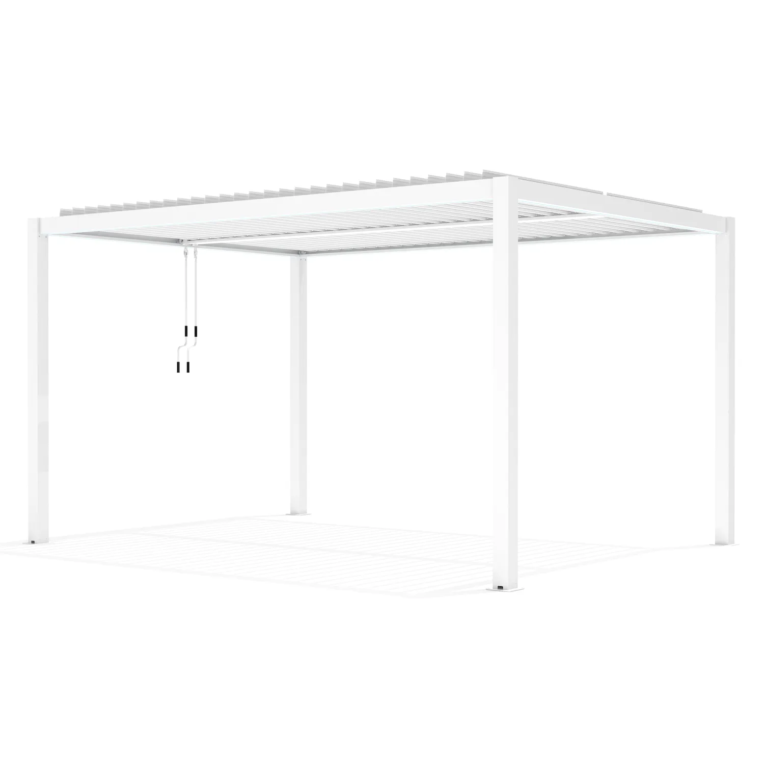 Pergola LUXE 3x4x2,3m biała z oświetleniem LED Esti&Esta Pergola LUXE 3x4x2,3m biała z oświetleniem LED Esti&Esta