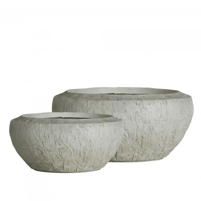 Zestaw donic zewnętrznych CORA BOWL (2 sztuki) szare Esti&Esta Zestaw donic zewnętrznych CORA BOWL (2 sztuki) szare Esti&Esta