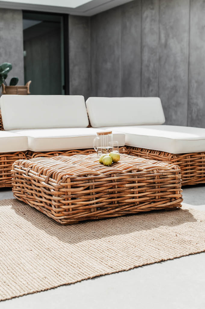 Stolik rattanowy INGKA 90 cm