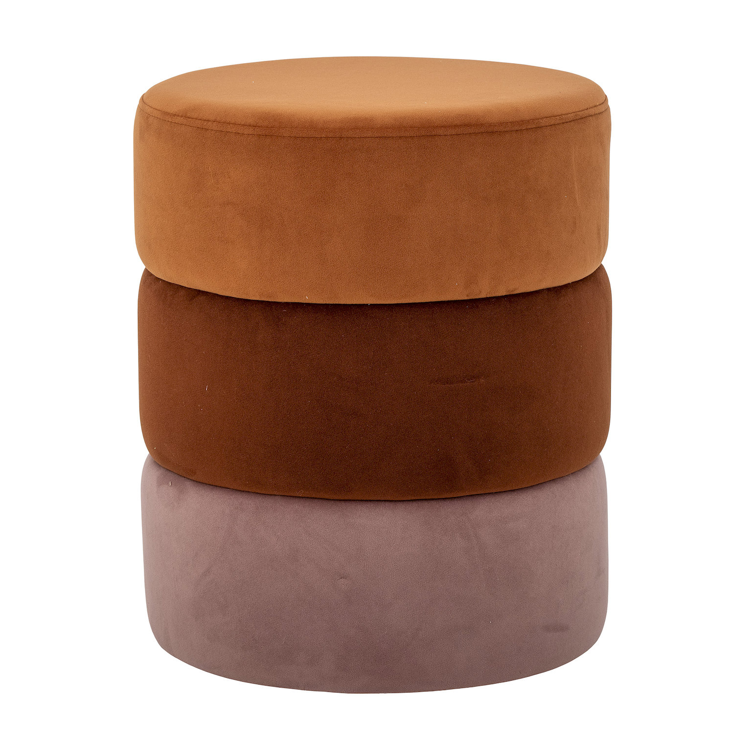 Puf BILBAO 37 cm pomarańczowy brązowy różowy Puf BILBAO 37 cm pomarańczowy brązowy różowy