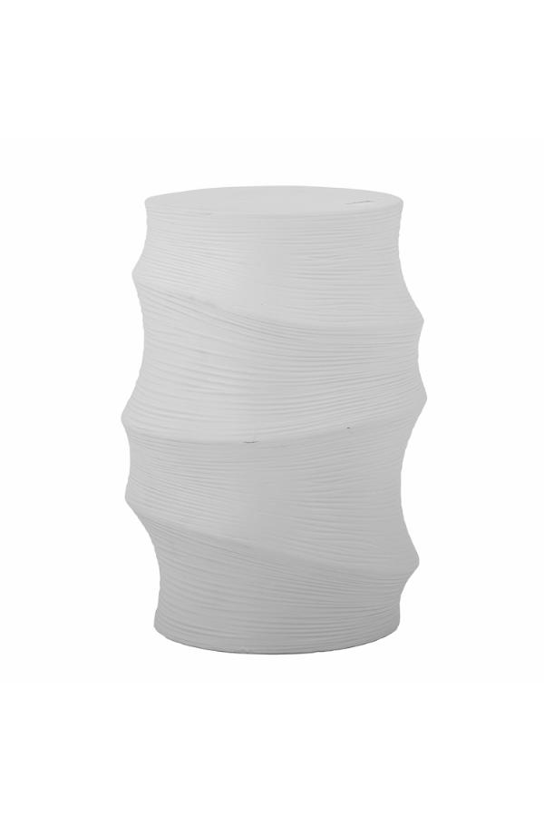 Stolik pomocniczy okragły VOLISE 37 cm biały