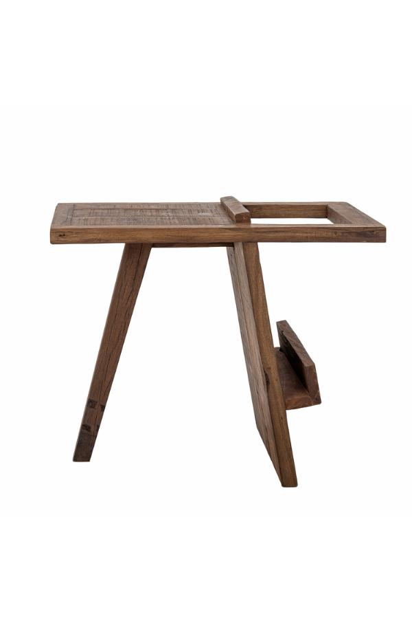 Stolik pomocniczy drewniany VILLUM brązowy Stolik pomocniczy drewniany VILLUM brązowy