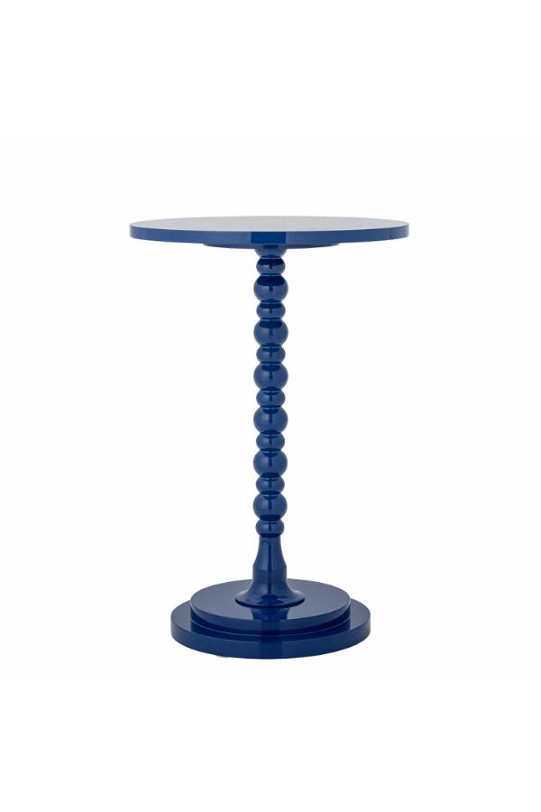 Stolik pomocniczy drewniany ELLAR 40 cm niebieski Stolik pomocniczy drewniany ELLAR 40 cm niebieski