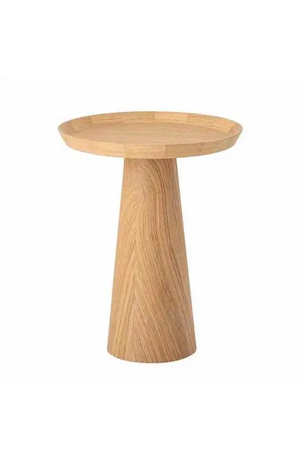 Stolik pomocniczy drewniany LUANA 44 cm naturalny