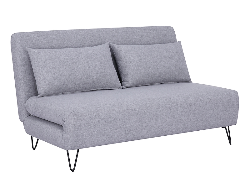 Sofa rozkładana ZENIA tap.137 szara czarny stelaż Signal