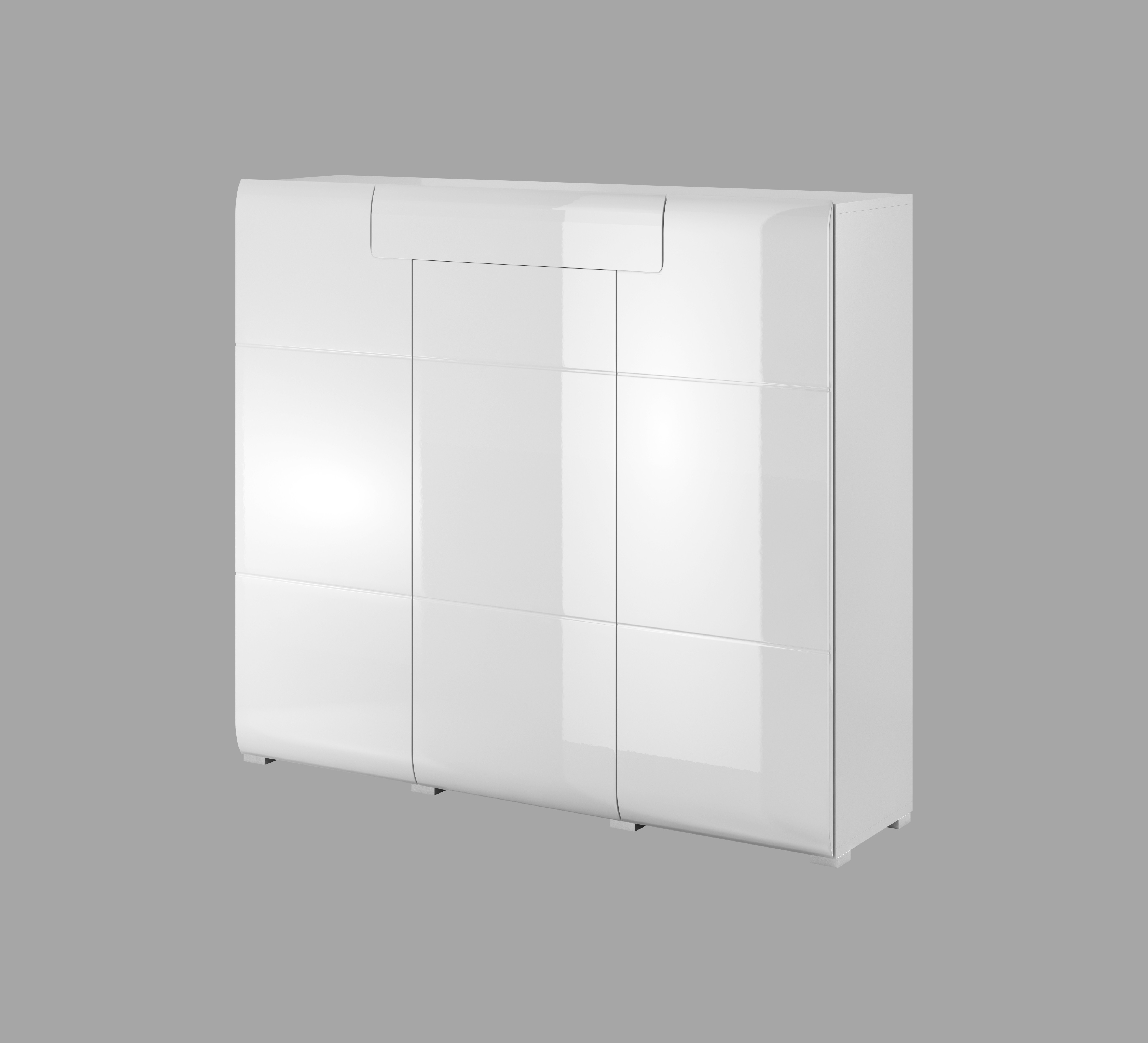 Komoda TOLEDO wysoka 131x147 biała połysk Komoda TOLEDO wysoka 131x147 biała połysk