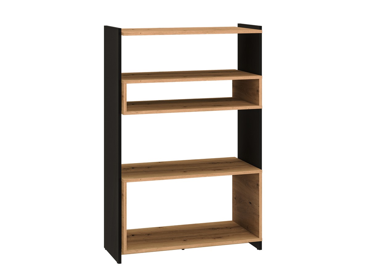 Regał niski TRIS 03 dąb artisan-czarny 80x122 Regał niski TRIS 03 dąb artisan-czarny 80x122