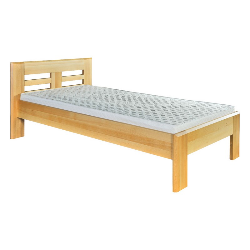 Łóżko bukowe LK160 Orzech 90x200 DREWMAX Łóżko bukowe LK160 Orzech 90x200 DREWMAX