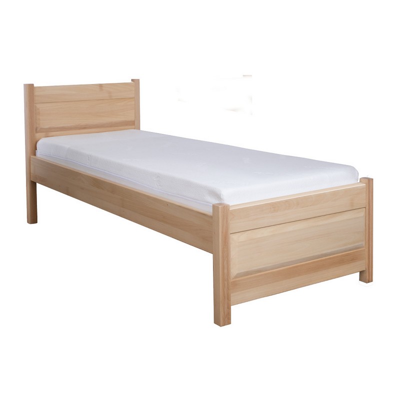 Łóżko bukowe LK120 Surowy nielakierowany 90x200 DREWMAX Łóżko bukowe LK120 Surowy nielakierowany 90x200 DREWMAX