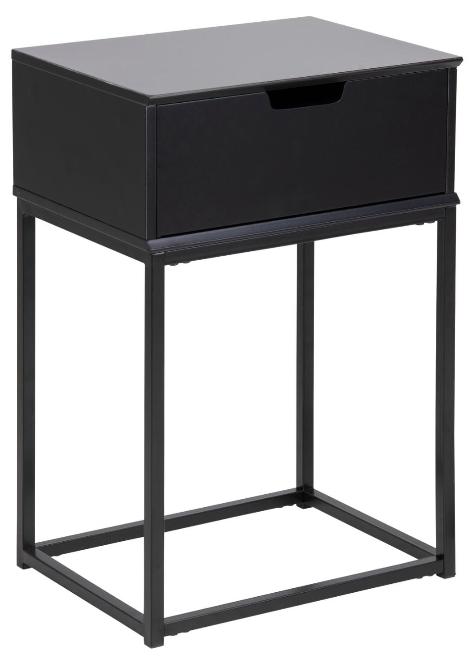 Szafka nocna z szufladą LEONE 40x30x62 Czarny Szafka nocna z szufladą LEONE 40x30x62 Czarny