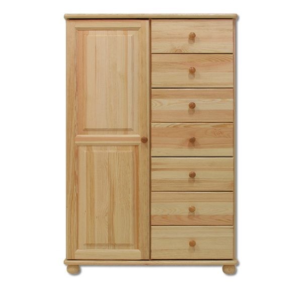 KD126 komoda S90 W138 G42 sosna surowy DREWMAX