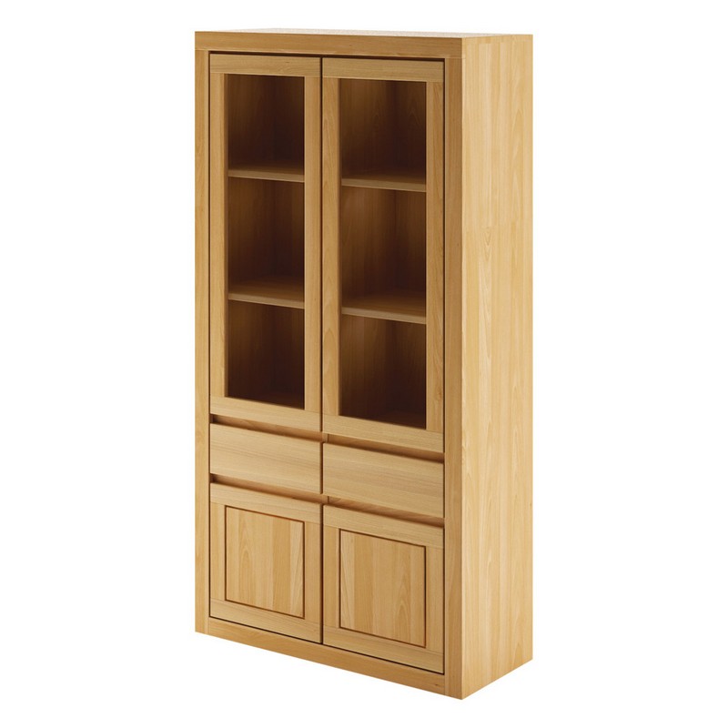 Witryna dębowa KW302 Dark DREWMAX
