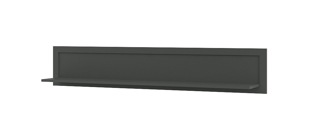 Półka wisząca EVORA 177 cm ciemnozielona
