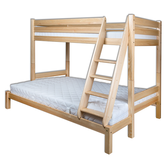 LK155 łóżko S90/140 W165 D200 sosna naturalny DREWMAX