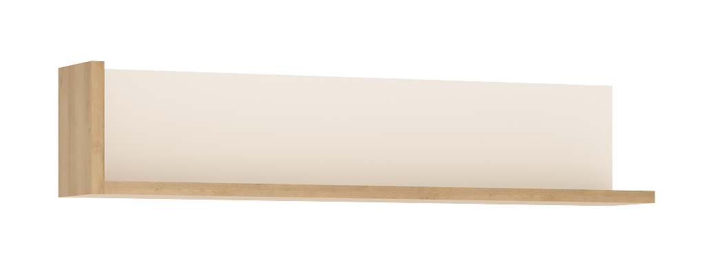 Półka wisząca LYON 120 cm biała dąb riviera Półka wisząca LYON 120 cm biała dąb riviera