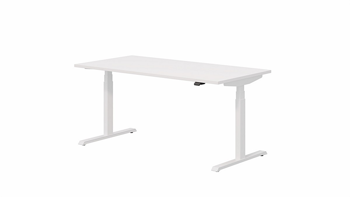 Biurko elektryczne OP-LITE E z regulacją wysokości białe 160x80x62,5(127,5)cm Biurko elektryczne OP-LITE E z regulacją wysokości białe 160x80x62,5(127,5)cm
