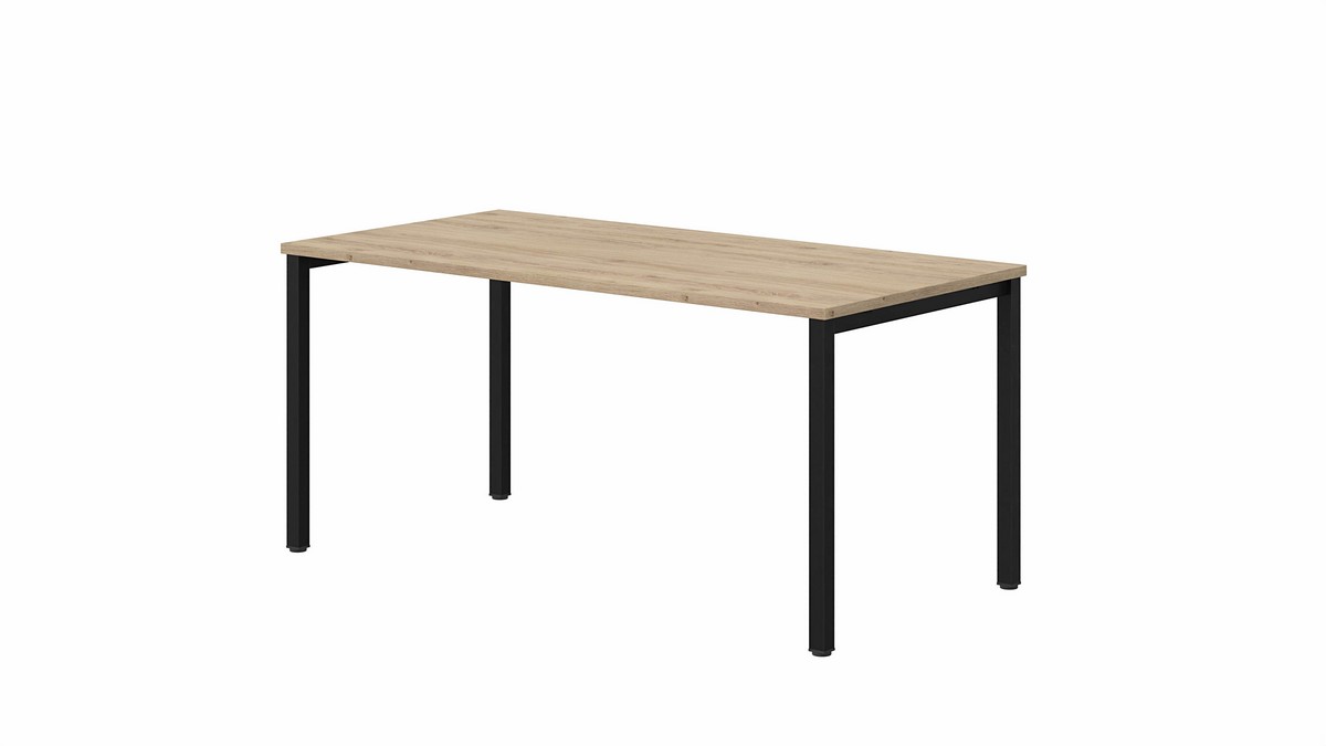 Biurko OP-LITE K II z regulacją wysokości dąb naturalny czarne 140x70x78(74)cm Biurko OP-LITE K II z regulacją wysokości dąb naturalny czarne 140x70x78(74)cm