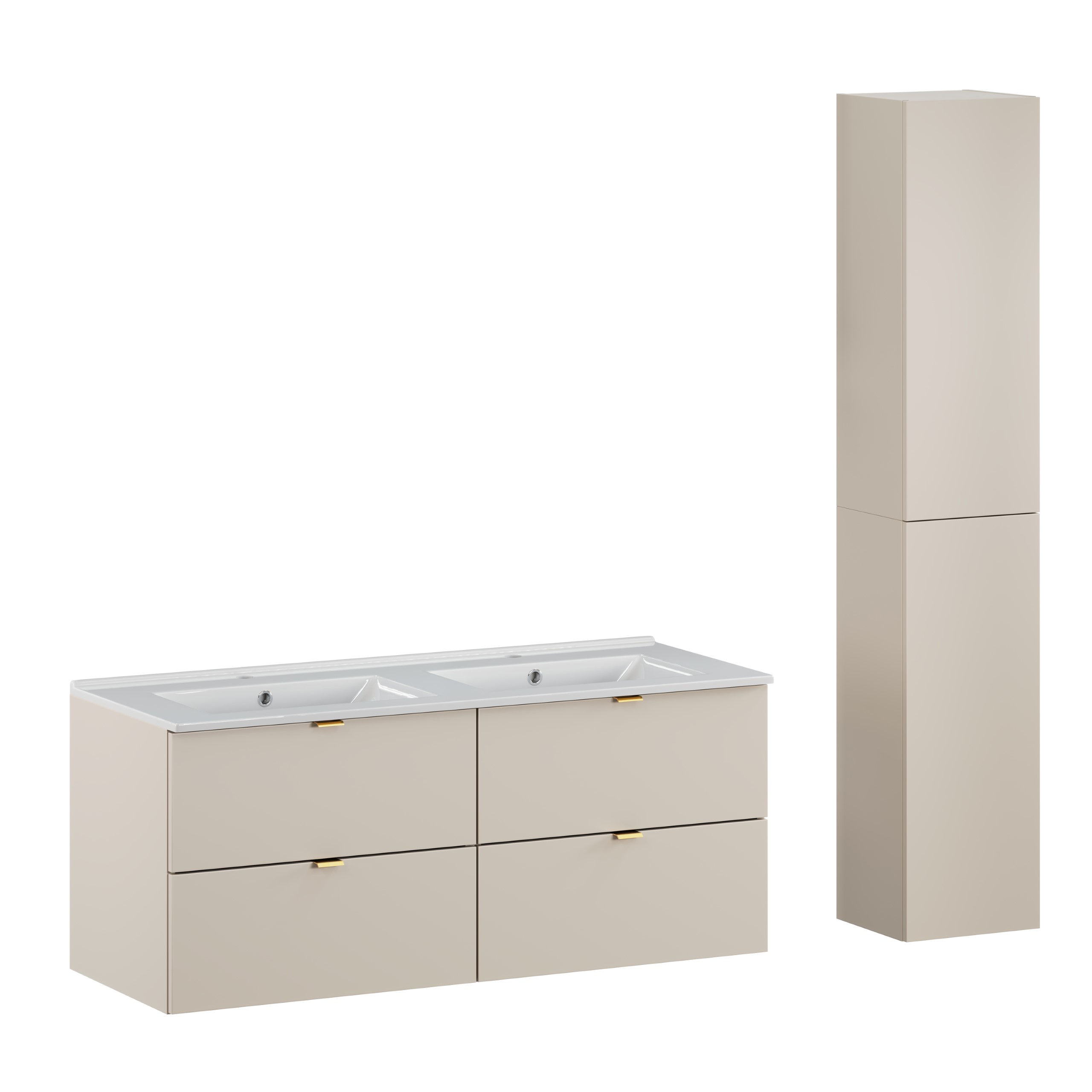 Zestaw meblowy SET-DC 120cm z umywalką meblową Lava i szafką wysoką Zestaw meblowy SET-DC 120cm z umywalką meblową Lava i szafką wysoką