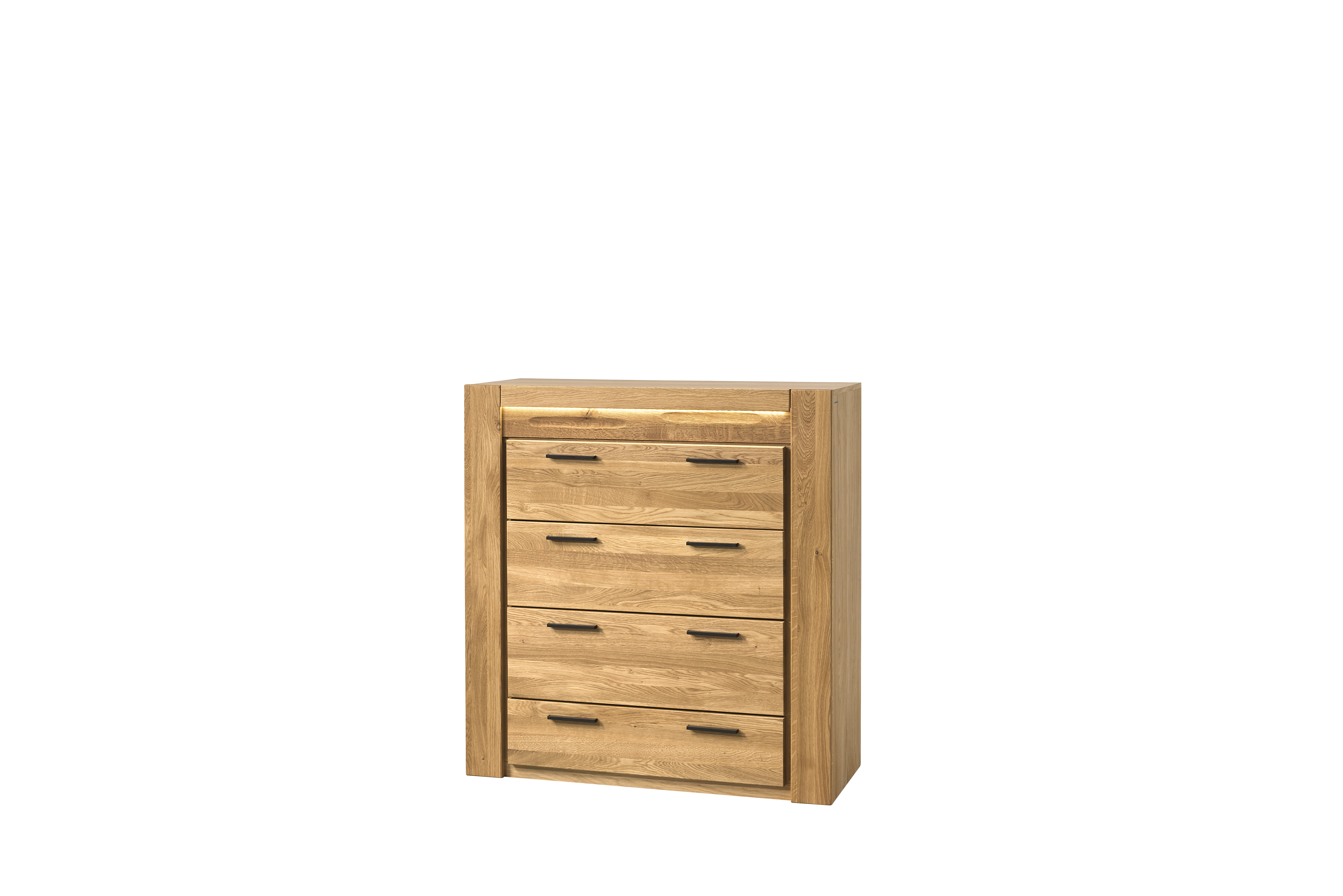 Komoda  z 4 szufladami VELVET NATURA 75 dąb naturalny 110x105x42cm