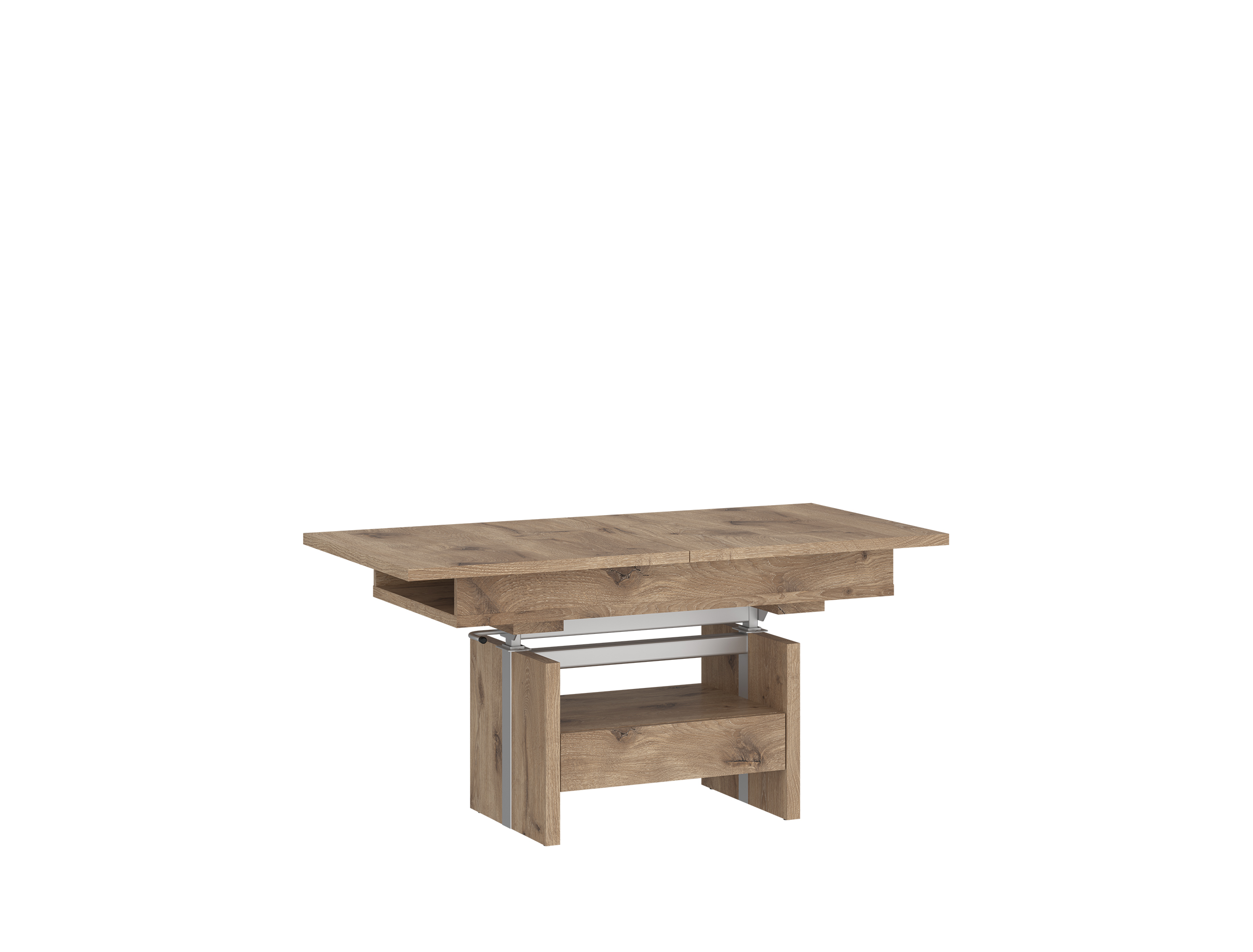 Ławostół rozkładany z podnośnikiem i szufladą CORTADO 65x110(150) dąb viking CRTT02 Ławostół rozkładany z podnośnikiem i szufladą CORTADO 65x110(150) dąb viking CRTT02