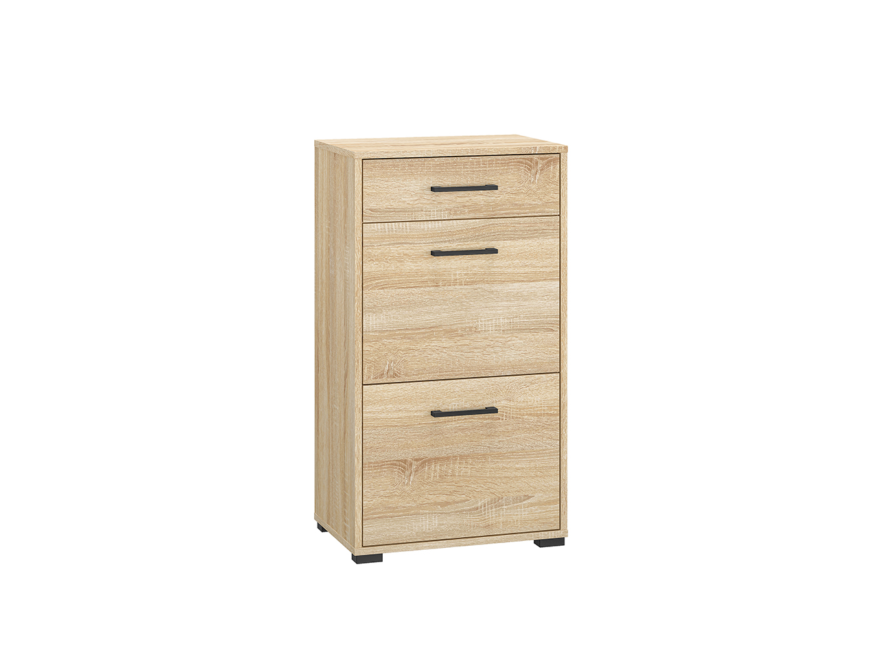Szafka na buty z szufladą i 2 klapami Caro 09 Sonoma jasna 90x50x34