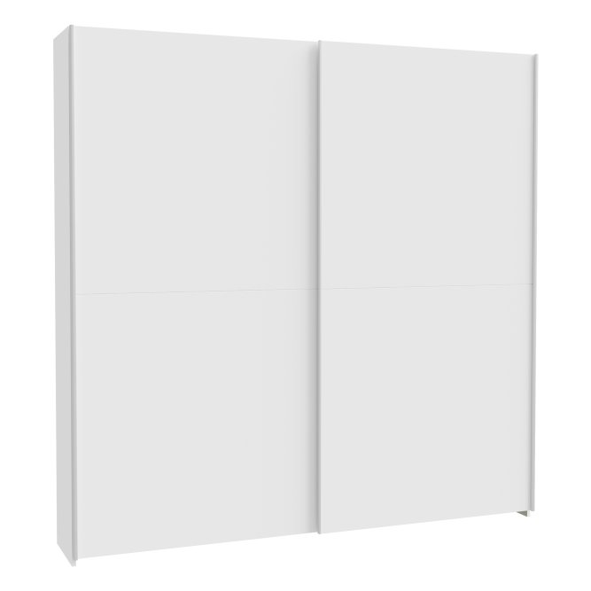 Szafa 2-drzwiowa HOME NOOK 2 drążki i półkI drzwi przesuwne 200cm biała
