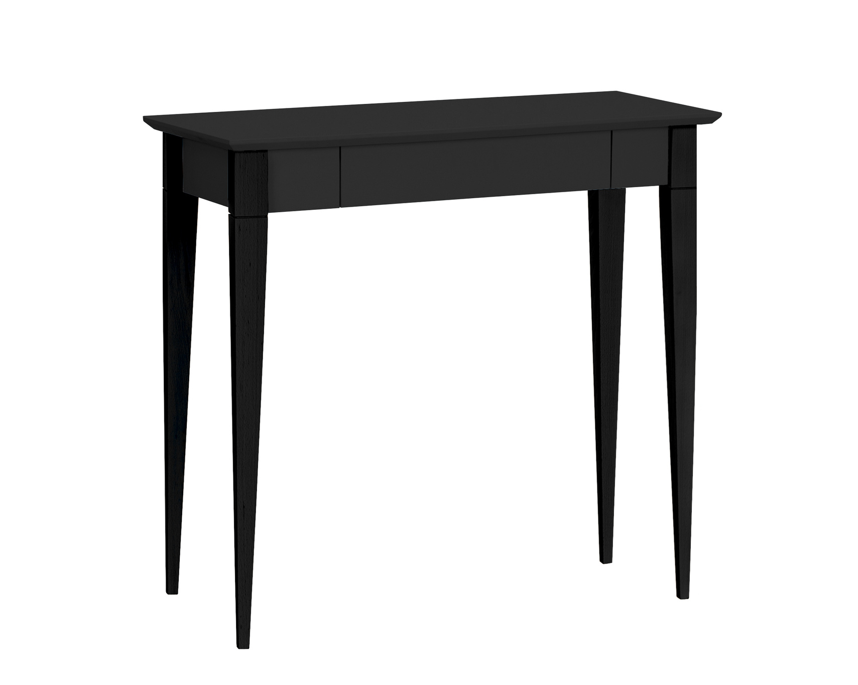 Biurko z szufladą MIMO 85x40 czarne/drewniane nogi