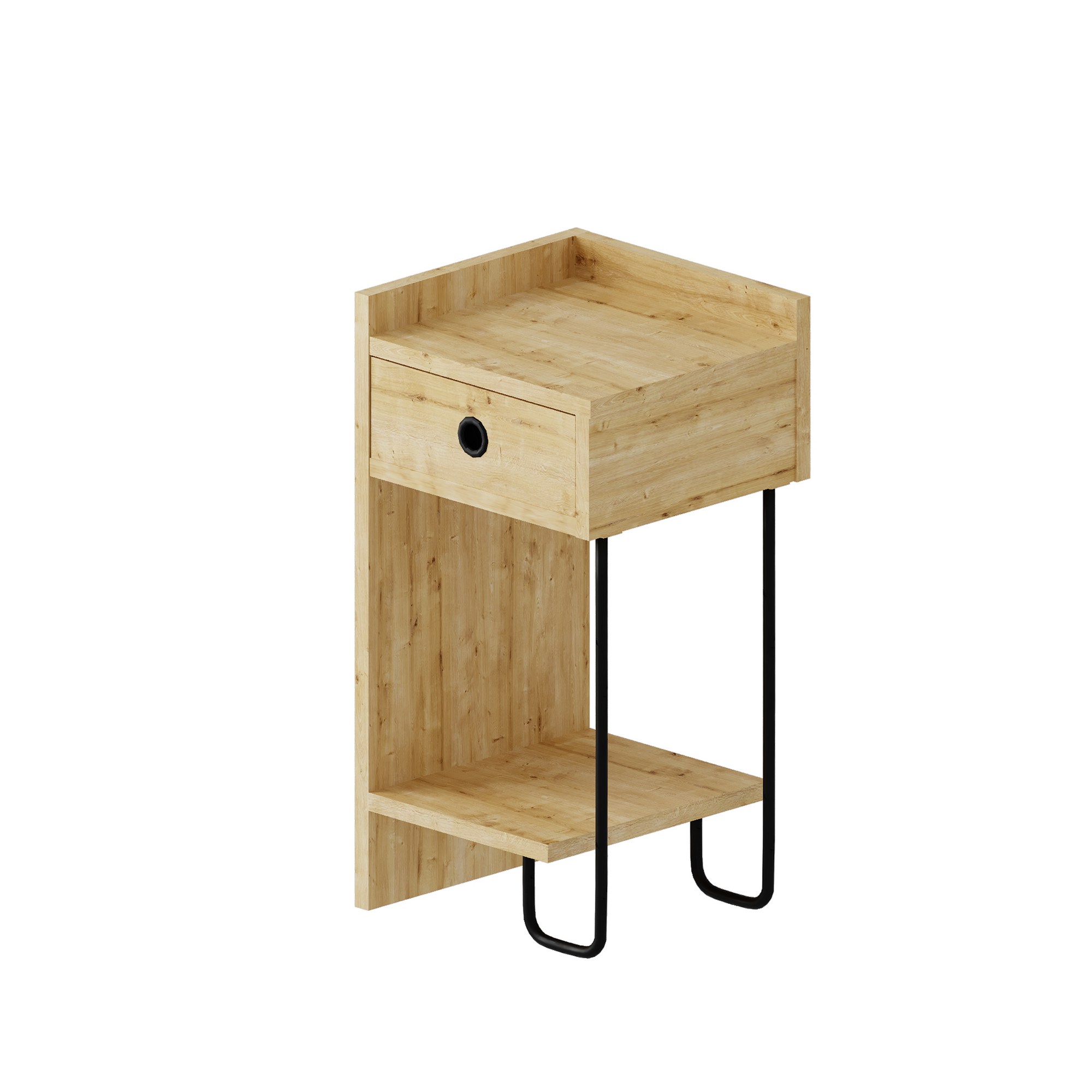 Szafka nocna z szufladą i półką SIRIUS lewa 30x32x61 cm dąb naturalny Szafka nocna z szufladą i półką SIRIUS lewa 30x32x61 cm dąb naturalny