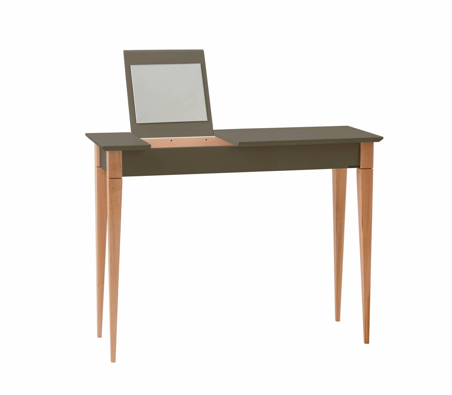 Toaletka z lustrem MIMO 105x35cm brązowy naturalny Toaletka z lustrem MIMO 105x35cm brązowy naturalny