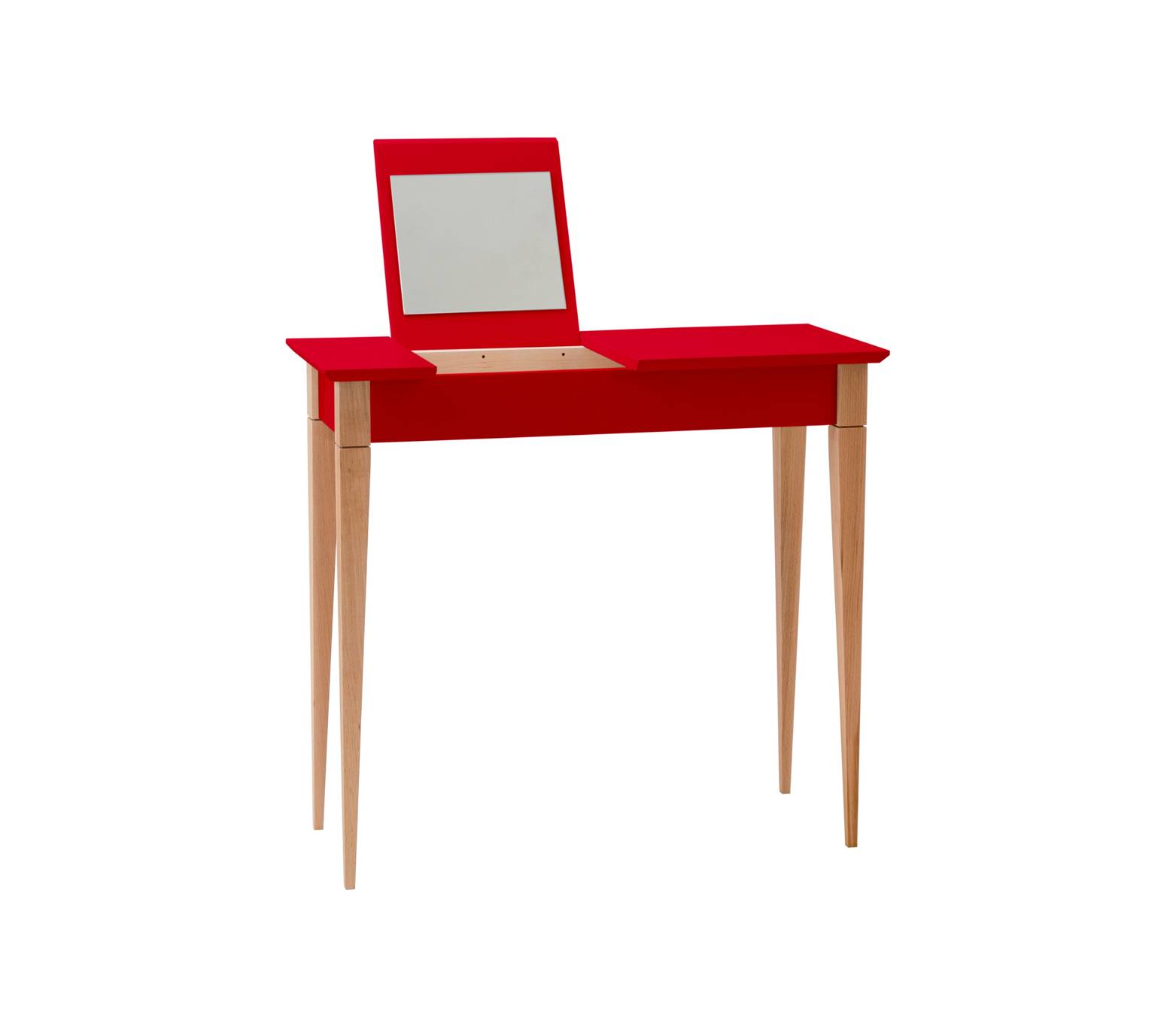 Toaletka z lustrem MIMO 65x35cm czerwony naturalny Toaletka z lustrem MIMO 65x35cm czerwony naturalny