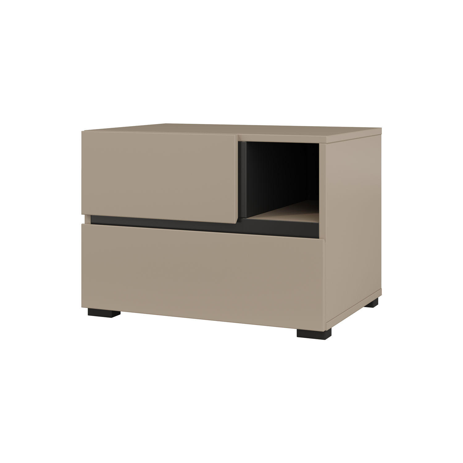 Szafka nocna z szufladami CROSS S 55x40 congo beżowo-szara Szafka nocna z szufladami CROSS S 55x40 congo beżowo-szara